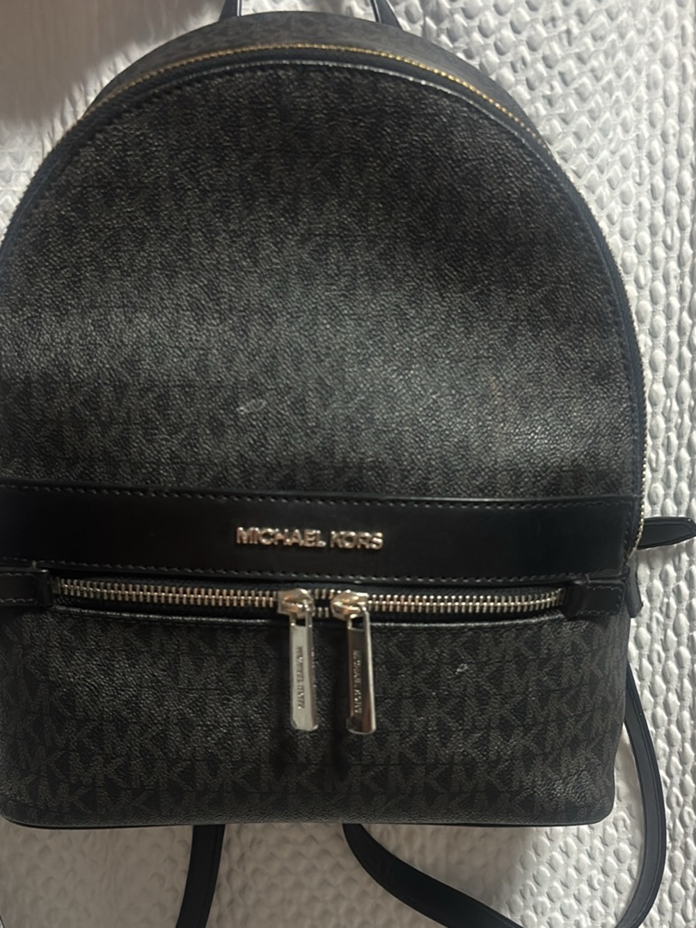 Michael Kors Black Logo Backpack